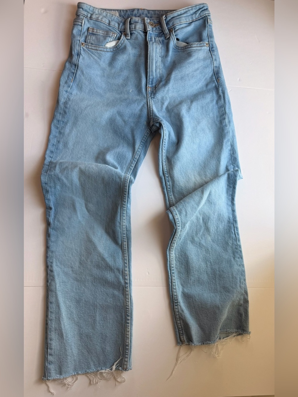 Zara Light Wash Straight Jeans for women size 2
